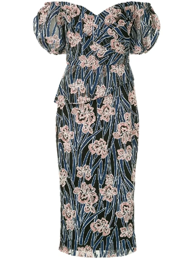 Rachel Gilbert Embroidered Floral Dress - Multicolour In Multicolour