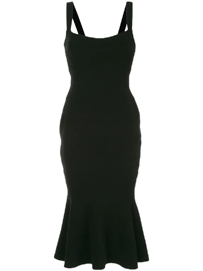 Shop Rachel Gilbert Ruffled Midi Dress - Black