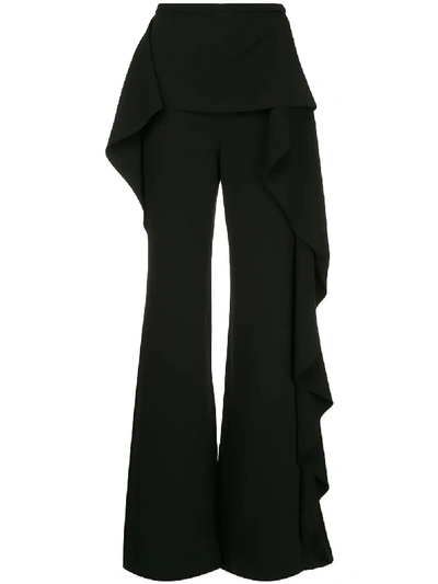 Rachel Gilbert Adeline Flared Trousers - Black In Black