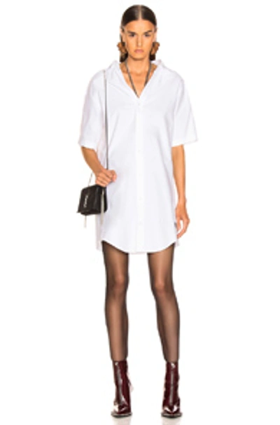 Shop Alexander Wang Off The Shoulder Chain Dress In White