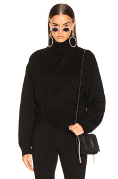 Shop Alexander Wang T Double Layered Turtleneck Sweater In Black