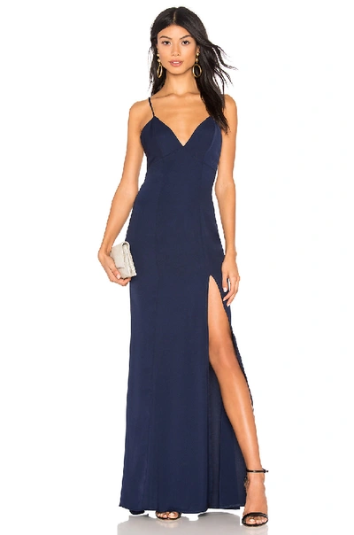 Shop About Us Lisseth Maxi Dress In Navy