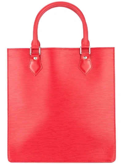 Shop Pre-owned Louis Vuitton Vintage Sac Plat Pm Handbag - Red