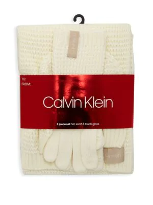 calvin klein 3 piece scarf set