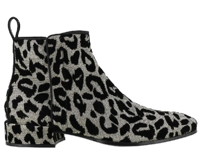 Shop Dolce & Gabbana Leopard Print Boots In Multi
