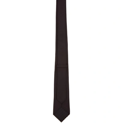 Shop Alexander Mcqueen Black Folk Monogram Tie In 1000 Black