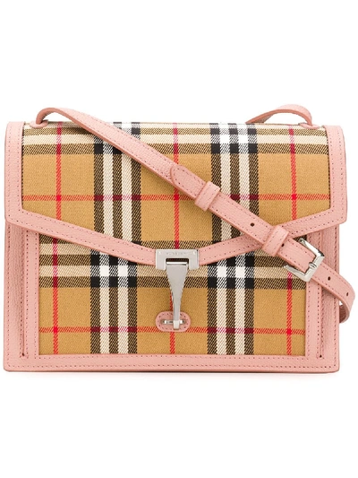 Shop Burberry Small Vintage Check Cross-body Bag - Pink