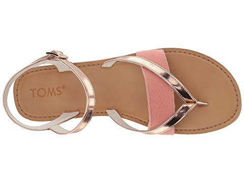 toms lexie sandals rose gold