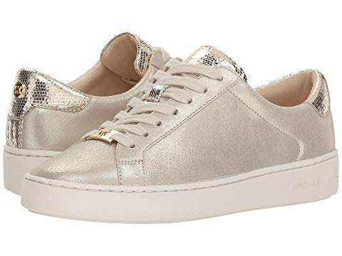 michael michael kors irving leather and logo sneaker