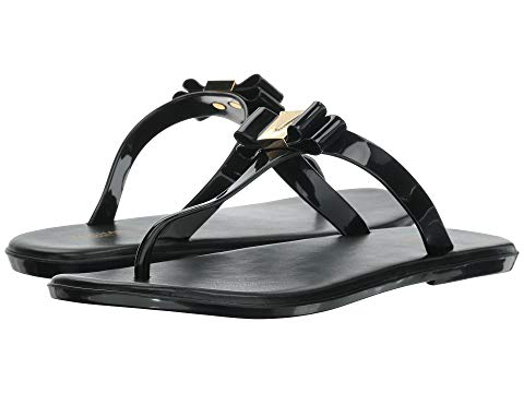 michael kors black jelly thong sandals