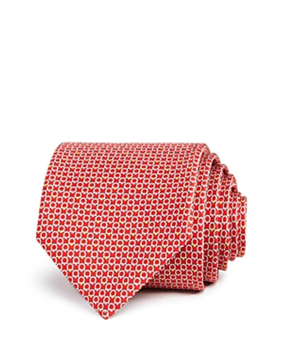 Shop Ferragamo Multi Gancini Classic Tie In Red