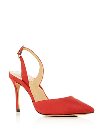 Shop Schutz Women's Maysha Slingback Pointed-toe Pumps In Club Red
