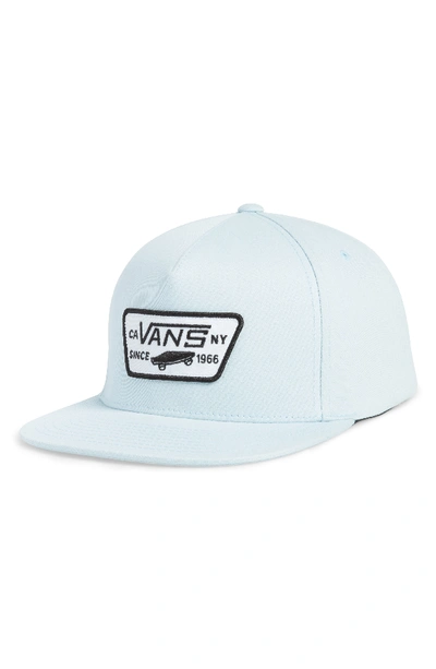 Vans 'full Patch' Snapback Hat - Blue In Baby Blue | ModeSens