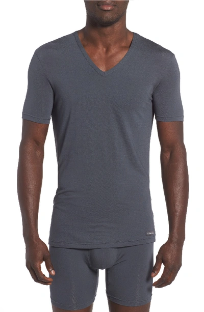 Calvin Klein Men's Underwear Body Modal V-neck Undershirt U5563 In Mink |  ModeSens
