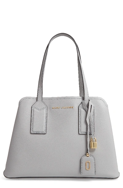 Shop Marc Jacobs The Editor Leather Tote - Grey In Griffin