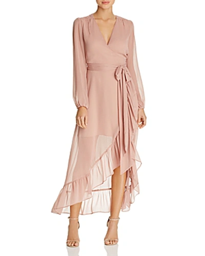 Shop Wayf Only You Ruffle Wrap Dress - 100% Exclusive In Blush