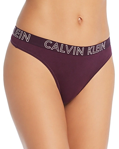 Shop Calvin Klein Ultimate Cotton Thong In Tolerance