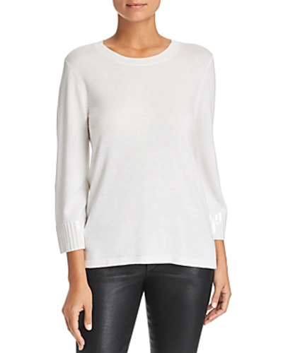 Shop Le Gali Isabella Sequin-cuff Sweater - 100% Exclusive In Ivory