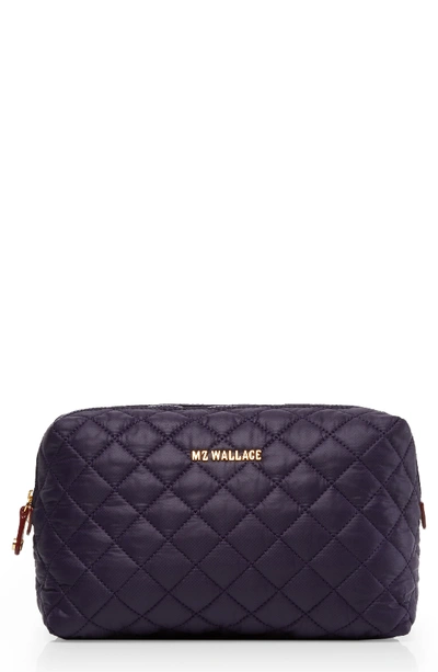 Shop Mz Wallace Mica Cosmetics Case In Boysenberry