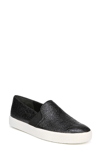 Shop Vince 'blair 12' Leather Slip-on Sneaker In Black Leather