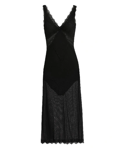 Shop Night Night By Simkhai Sheer Lace Dress In Black