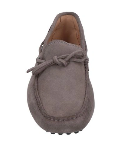 Shop Tod's Loafers In Khaki