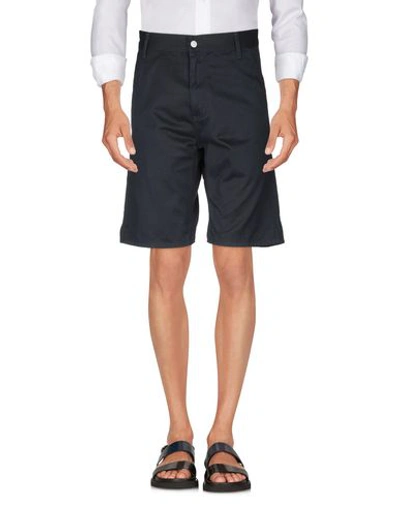 Shop Carhartt Shorts & Bermuda Shorts In Dark Blue
