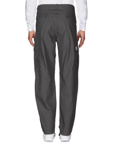 Shop Carhartt Casual Pants In Steel Grey