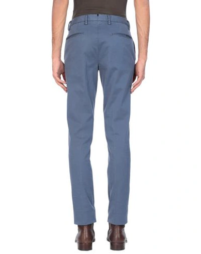 Shop Incotex Pants In Slate Blue