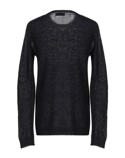 Shop Laneus Sweater In Dark Blue