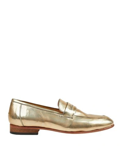 Shop Dieppa Restrepo Loafers In Gold