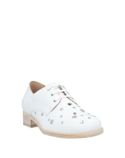 Shop Alberto Fermani Lace-up Shoes In White