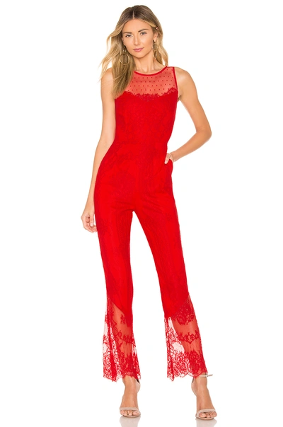 Shop X By Nbd Rafaela Jumpsuit In Red Rose