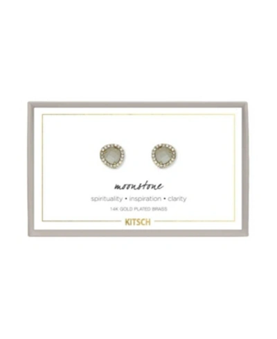 Shop Kitsch Guiding Gems Earrings In Moonstone