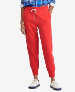 polo sweatpants red