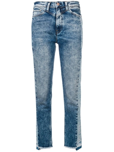 Shop Hudson Multicoloured Straight-cut Jeans - Blue