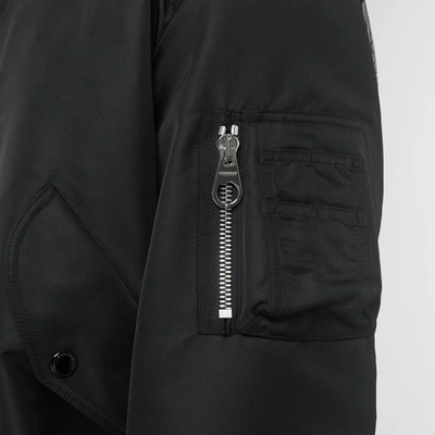BURBERRY Crest Print Bomber Jacket 
