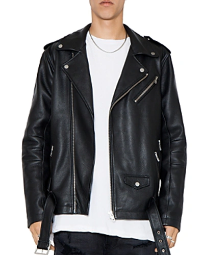 Shop Patron Saint Of Oden Leather Biker Jacket In Black