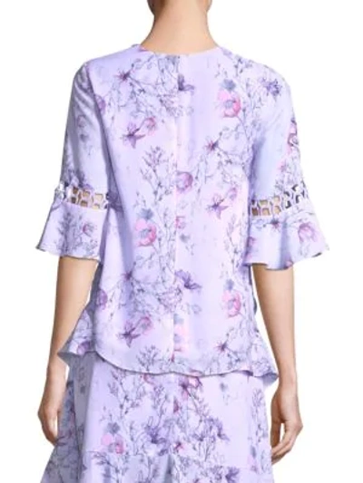 Shop Prose & Poetry Bonnie V-neck Top In Lavender