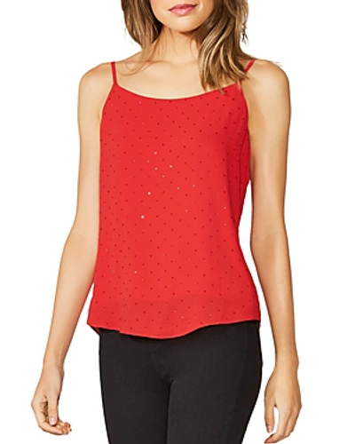Shop Bailey44 Embellished Georgette Camisole In Red