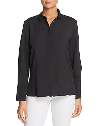 Shop Le Gali Frances Rhinestone-collar Blouse - 100% Exclusive In Black