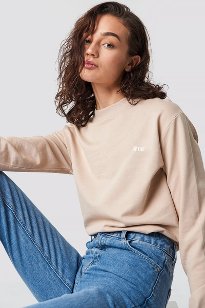 Astrid Olsen X Na-kd Me Sweatshirt - Beige | ModeSens