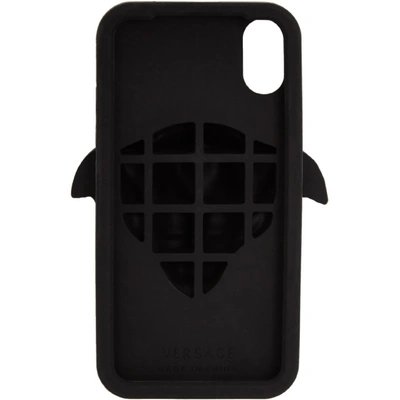 Shop Versace Black 3d Medusa Iphone X Case In D41 Black