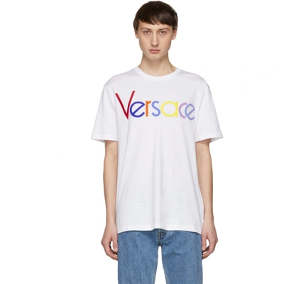Shop Versace White Vintage Logo T-shirt
