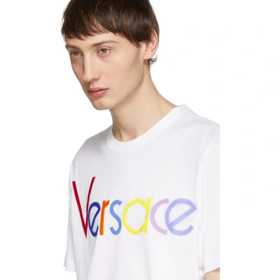 Shop Versace White Vintage Logo T-shirt