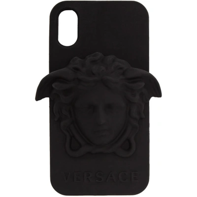 Shop Versace Black 3d Medusa Iphone X Case