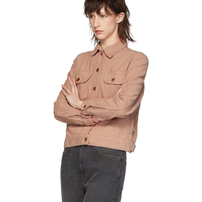 Shop Isabel Marant Étoile Isabel Marant Etoile Pink Corduroy Foftya Jacket In 40lk Lt Pnk