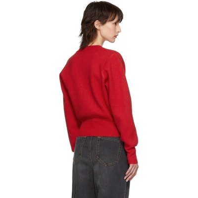 Shop Isabel Marant Étoile Isabel Marant Etoile Red Kaylyn Sweater In 70rd Red