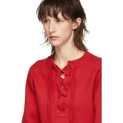 Shop Isabel Marant Étoile Isabel Marant Etoile Red Kaylyn Sweater In 70rd Red