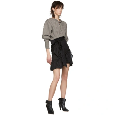 Shop Isabel Marant Étoile Isabel Marant Etoile Black Tempster Miniskirt In 01bk Black